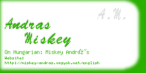 andras miskey business card